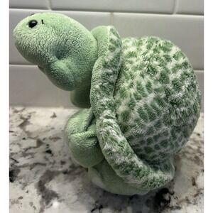 Ganz Webkinz Spotted Turtle Plush Stuffed‎ Animal Green White Beanbag 10" Inch